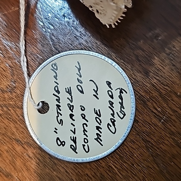 8 inch Reliable Composite  1940s doll side glancing eyes - Picture 4 of 4